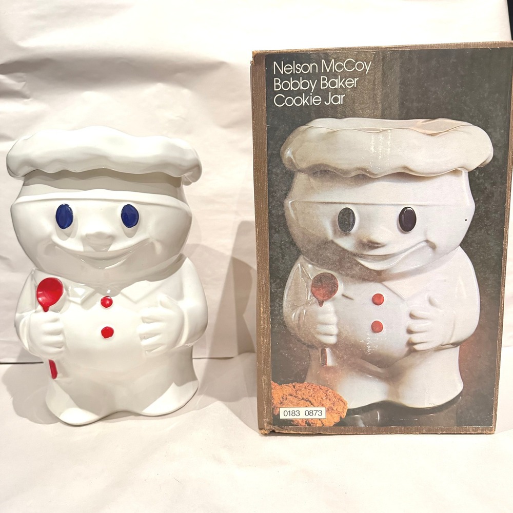 Nelson McCoy Bobby Baker Pillsbury Doughboy Cookie Jar #183 w/ Original‎ Box